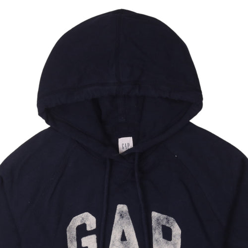 GAP Men's Blue Pullover Hoodie Size S Logo New York Sweatshirt