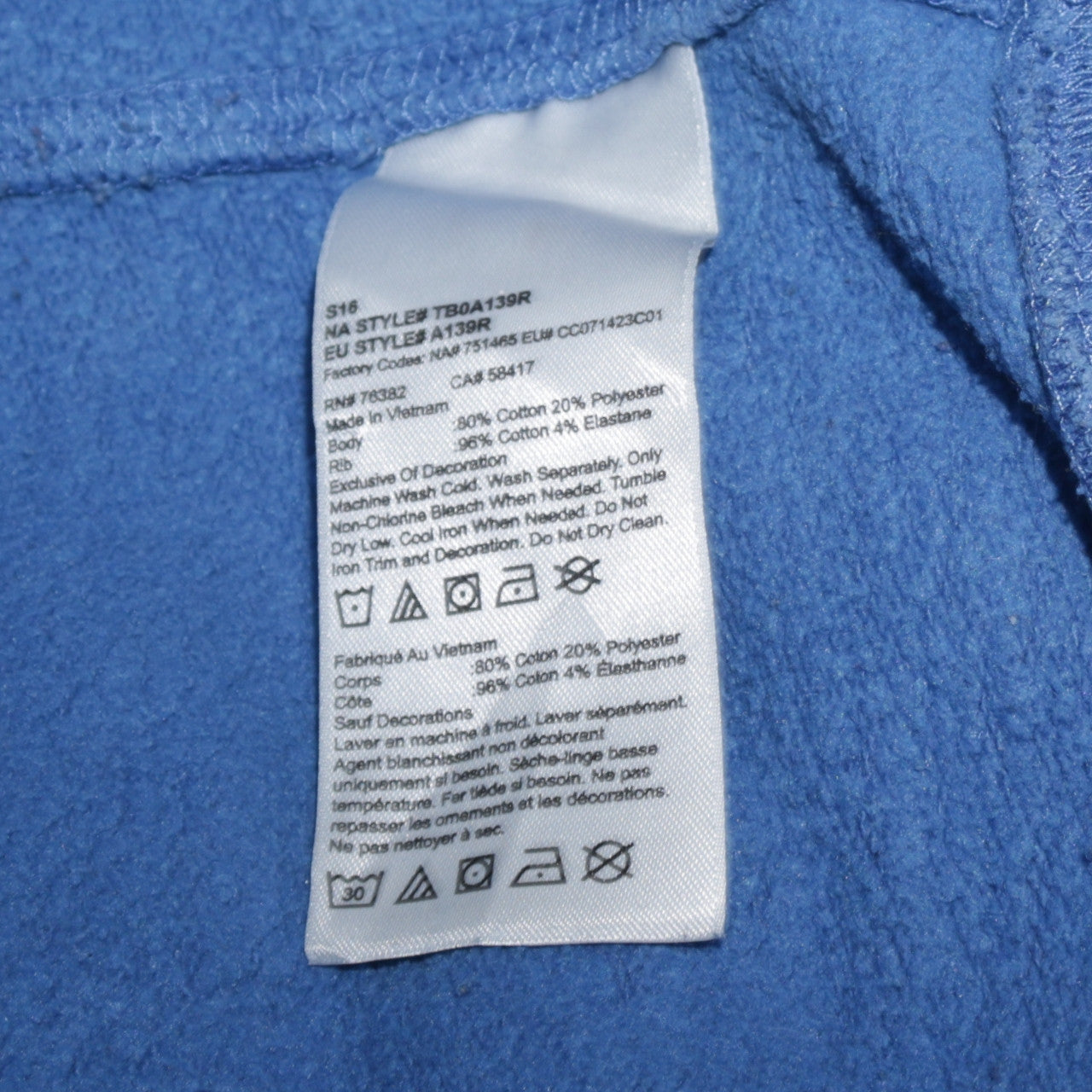 Timberland Men's Blue Pullover Hoodie Regular Fit M Graphic Logo