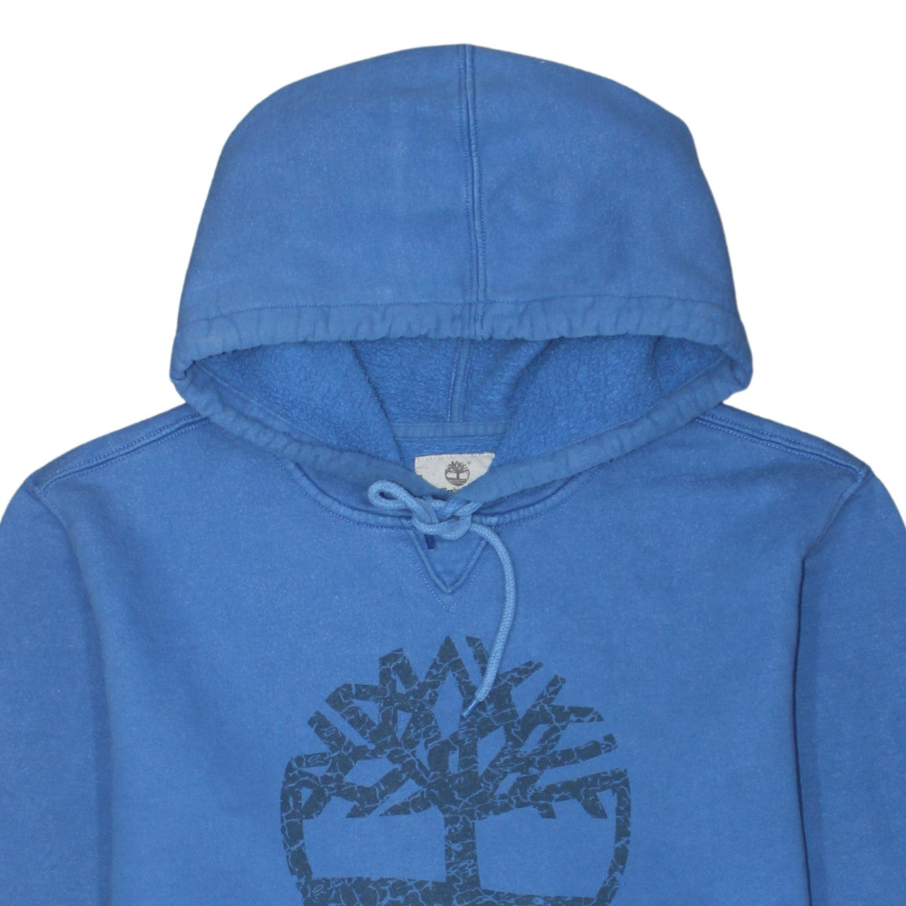 Timberland Men's Blue Pullover Hoodie Regular Fit M Graphic Logo
