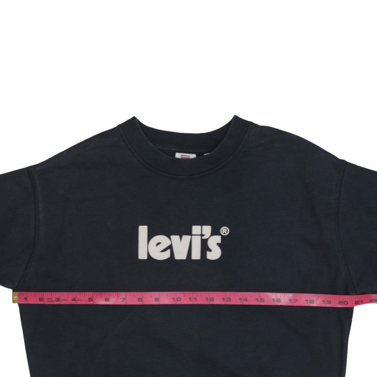 Levi's Mens Black XS Graphic Logo Crew Neck Sweatshirt