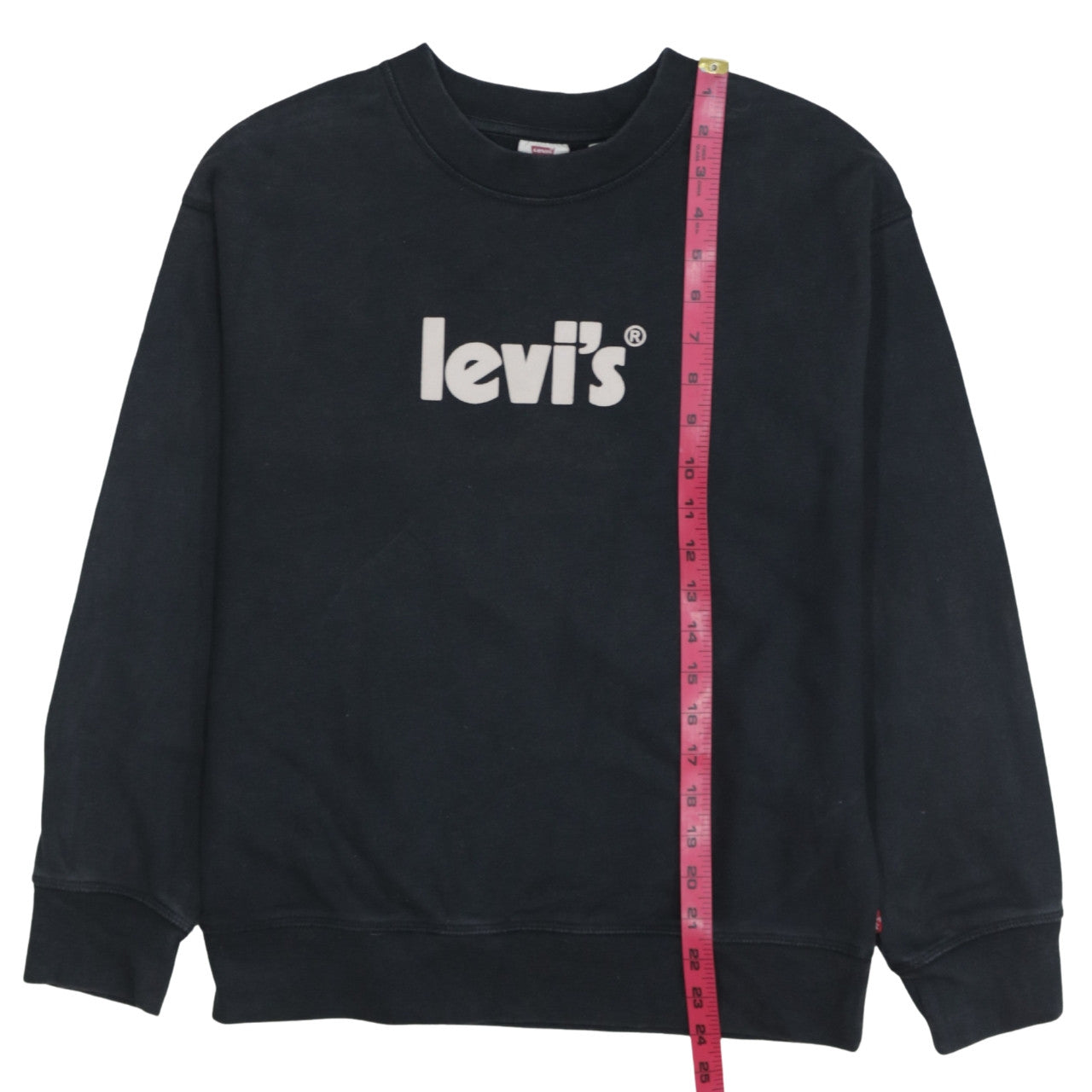 Levi's Mens Black XS Graphic Logo Crew Neck Sweatshirt
