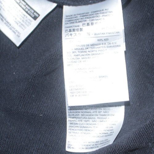 Levi's Mens Black XS Graphic Logo Crew Neck Sweatshirt