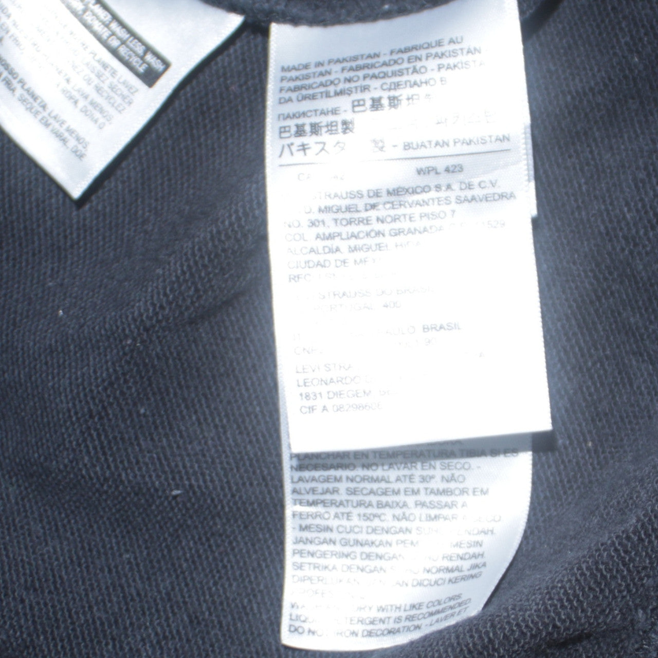 Levi's Mens Black XS Graphic Logo Crew Neck Sweatshirt