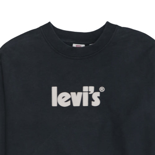 Levi's Mens Black XS Graphic Logo Crew Neck Sweatshirt