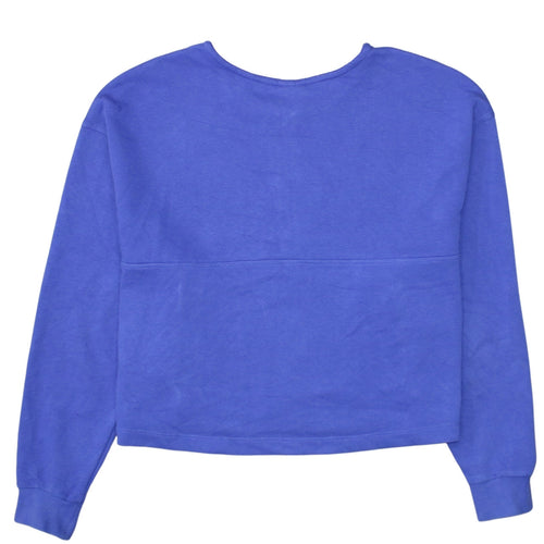 Nike Women Blue Dri-Fit 1/2 Zip Pullover Sweatshirt Size L