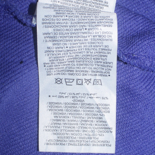 Nike Women Blue Dri-Fit 1/2 Zip Pullover Sweatshirt Size L