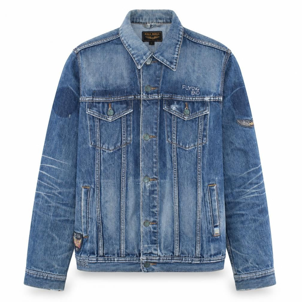 Pall Mall Men's Blue Denim Classic Jacket Size L Vintage Style