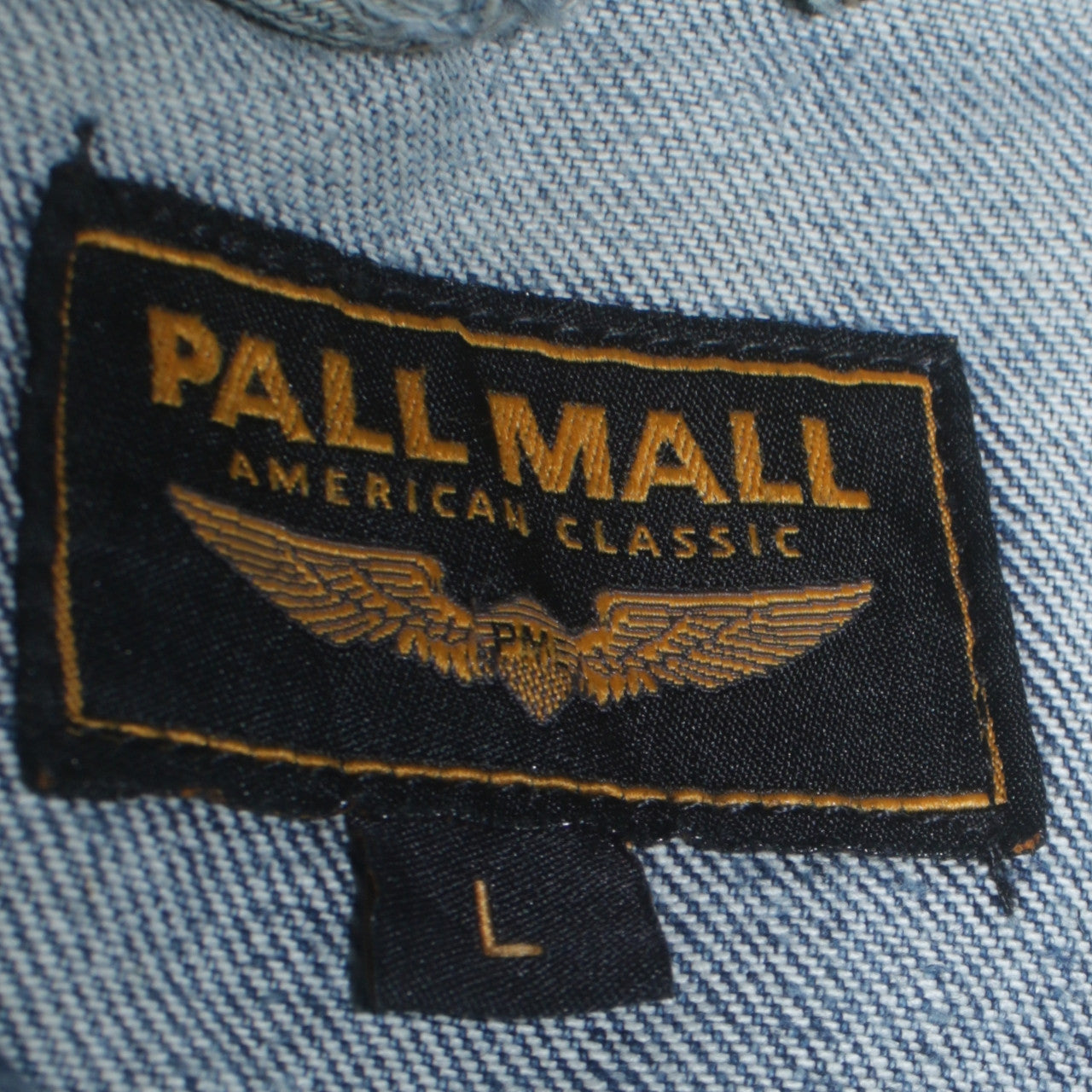 Pall Mall Men's Blue Denim Classic Jacket Size L Vintage Style