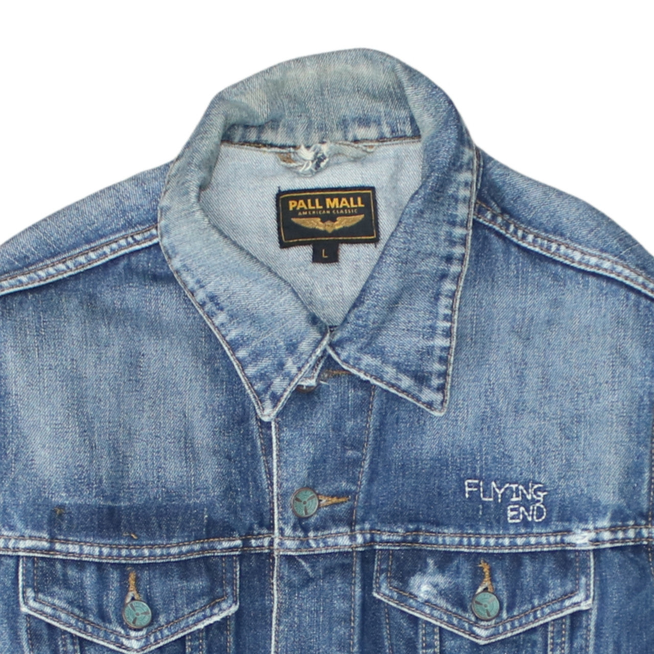 Pall Mall Men's Blue Denim Classic Jacket Size L Vintage Style