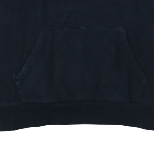Ellesse Men Black S Pullover Hoodie Classic Logo Cotton Sweatshirt