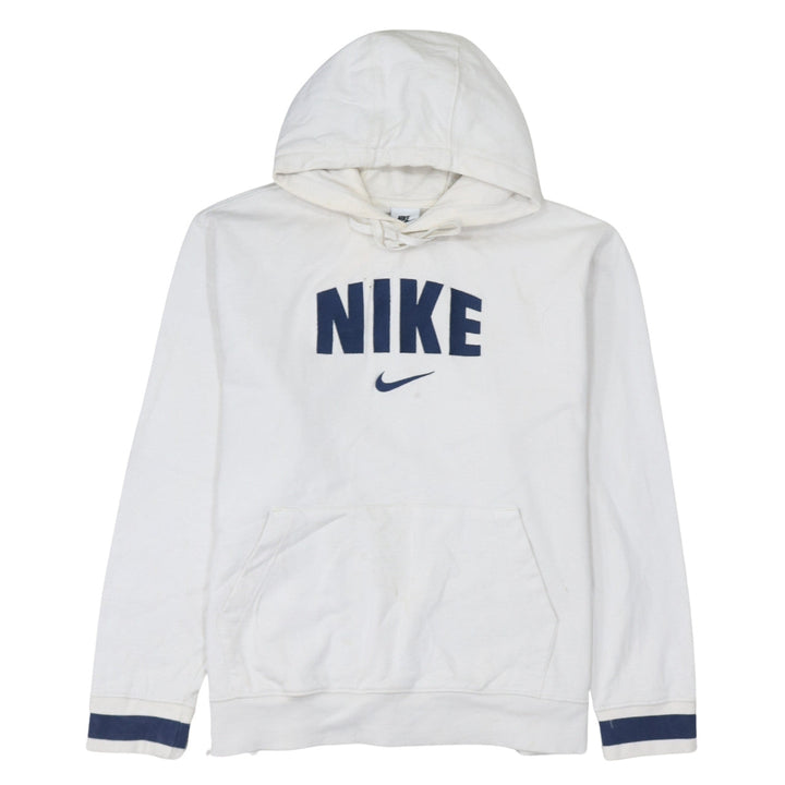 Nike Women's White Pullover Hoodie XL Cotton Logo Print Sportswear