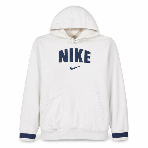 Nike Women's White Pullover Hoodie XL Cotton Logo Print Sportswear