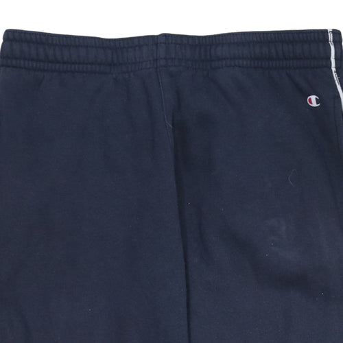 Champion Men's Blue Medium Jogger Sweatpants Elastic Waist Lined Pockets
