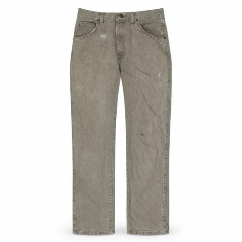 Wrangler Men's Beige Regular Fit Cotton Straight Jeans 34x32