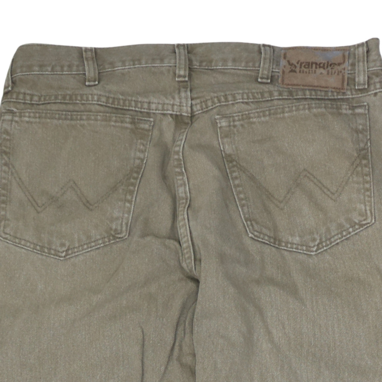 Wrangler Men's Beige Regular Fit Cotton Straight Jeans 34x32