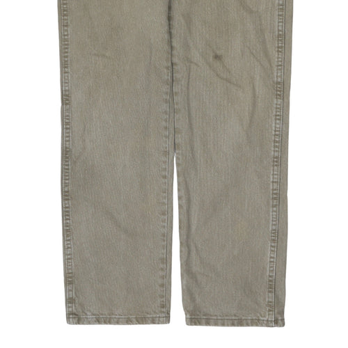 Wrangler Men's Beige Regular Fit Cotton Straight Jeans 34x32