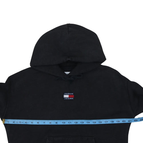 Tommy Jeans Women's Black Cotton Pullover Hoodie Size M