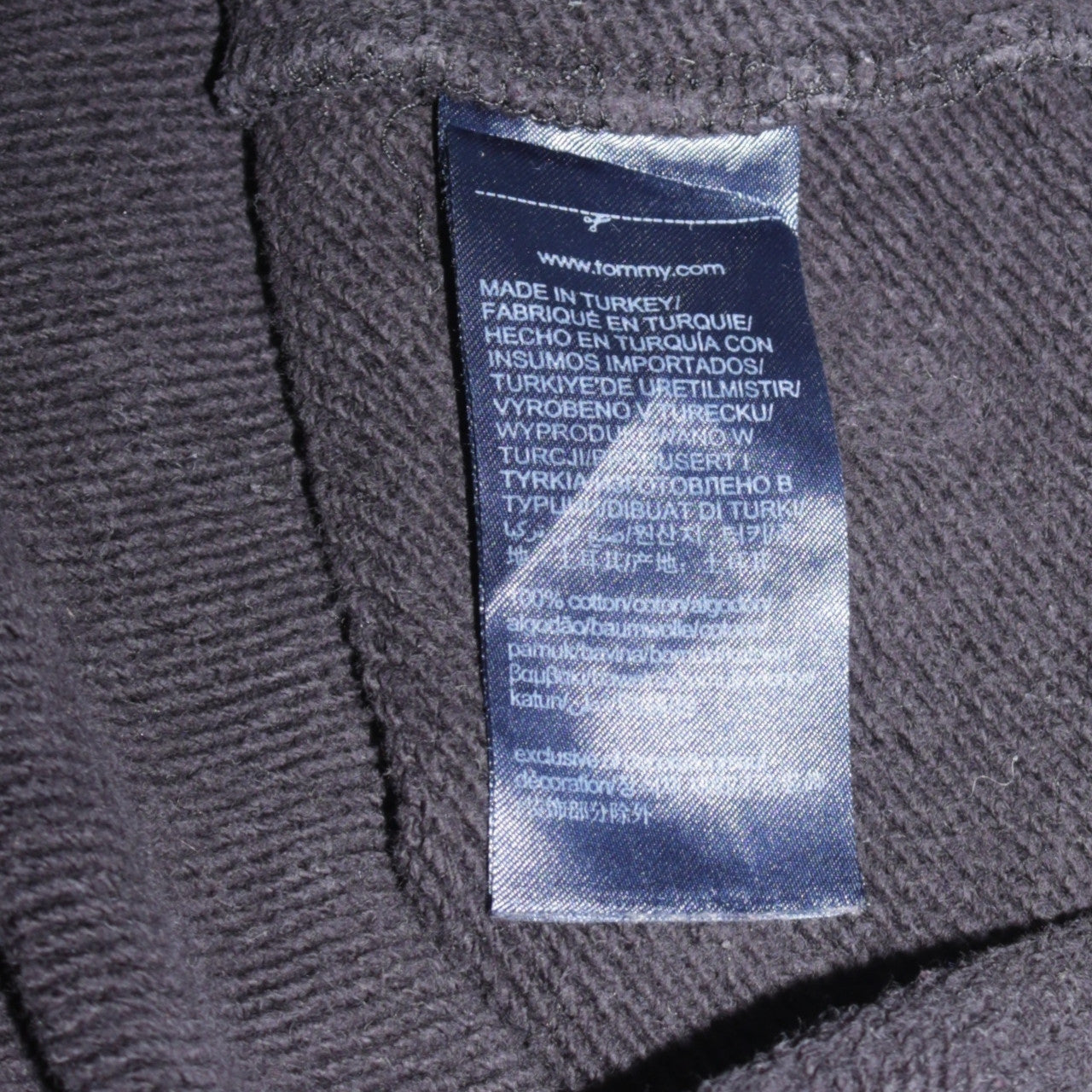 Tommy Jeans Women's Black Cotton Pullover Hoodie Size M