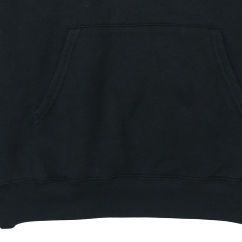 Tommy Jeans Women's Black Cotton Pullover Hoodie Size M