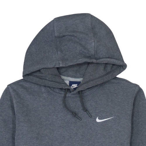 Nike Men’s Grey Pullover Hoodie Size S Logo Fleece Sweatshirt