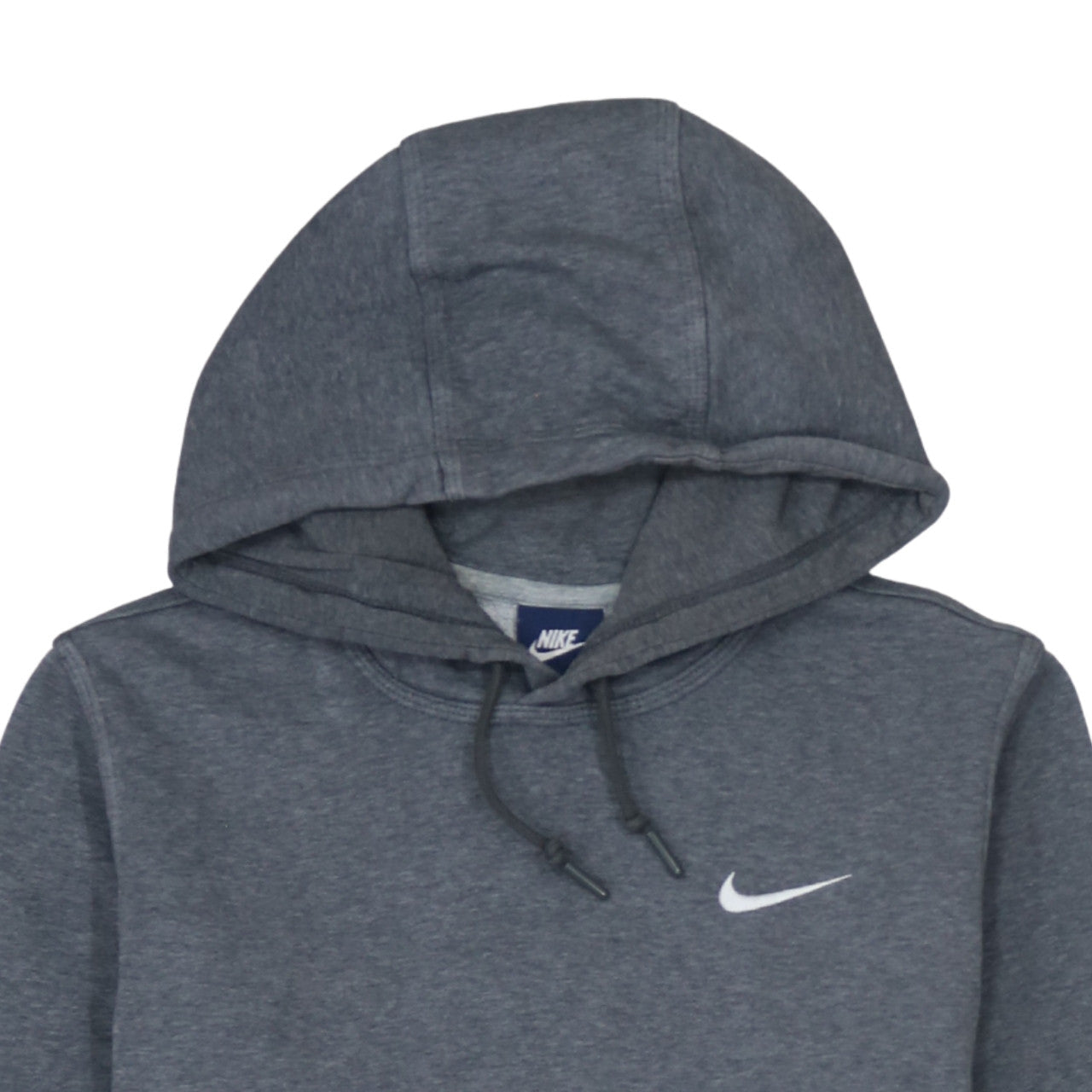 Nike Men’s Grey Pullover Hoodie Size S Logo Fleece Sweatshirt