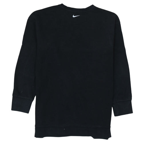 Nike Boys Black Crew Neck Pullover Sweatshirt Size L 146-156cm Graphic Print