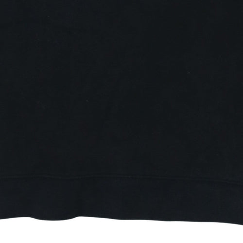 Nike Boys Black Crew Neck Pullover Sweatshirt Size L 146-156cm Graphic Print