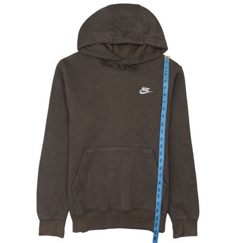 Nike Men's Brown Pullover Hoodie Size S Regular Fit Fleece