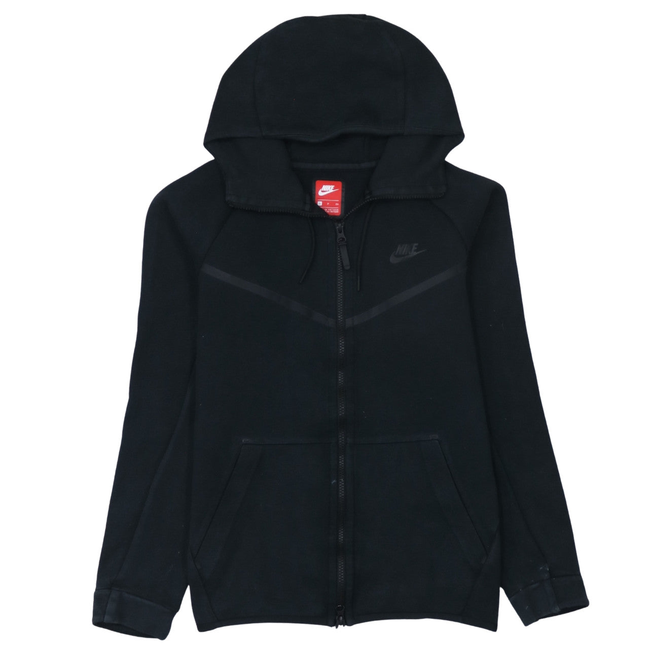 Nike Men's Black Small Full Zip Fleece Hoodie