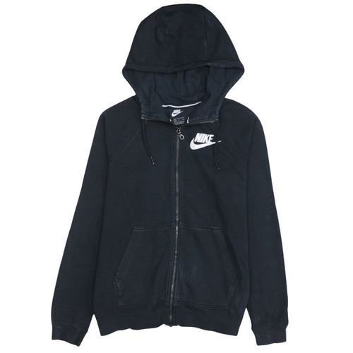 Nike Men's Black Small Full Zip Hoodie Sweatshirt with Logo