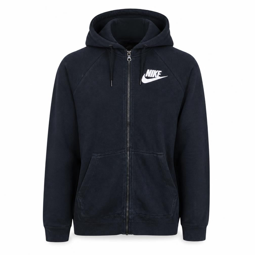 Nike Men's Black Small Full Zip Hoodie Sweatshirt with Logo