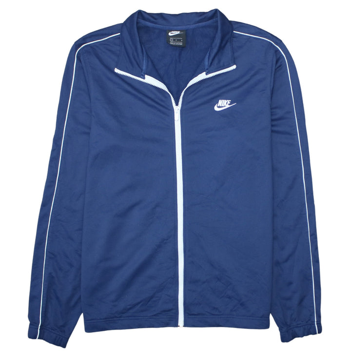 Nike Men's Blue Full Zip Sports Jacket Size L Polyester