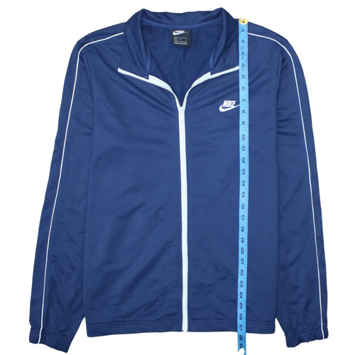 Nike Men's Blue Full Zip Sports Jacket Size L Polyester