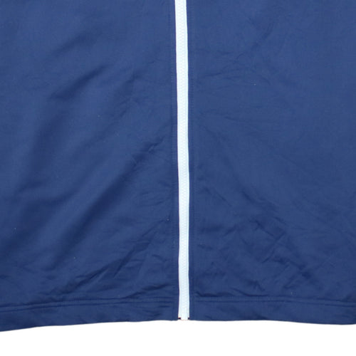 Nike Men's Blue Full Zip Sports Jacket Size L Polyester