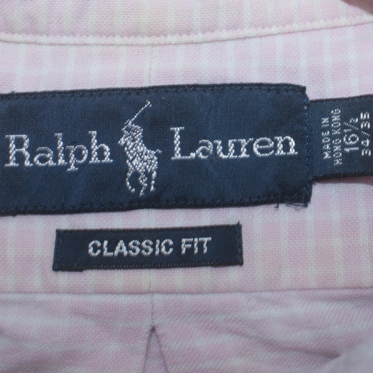 Ralph Lauren Men's Pink Check Classic Fit Cotton Button-Down Shirt Size 16