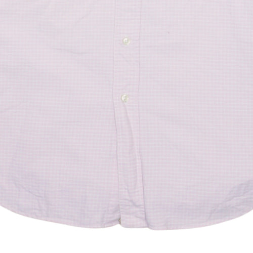 Ralph Lauren Men's Pink Check Classic Fit Cotton Button-Down Shirt Size 16