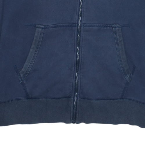 Nike Men's Blue XL Full Zip Hoodie with Pockets
