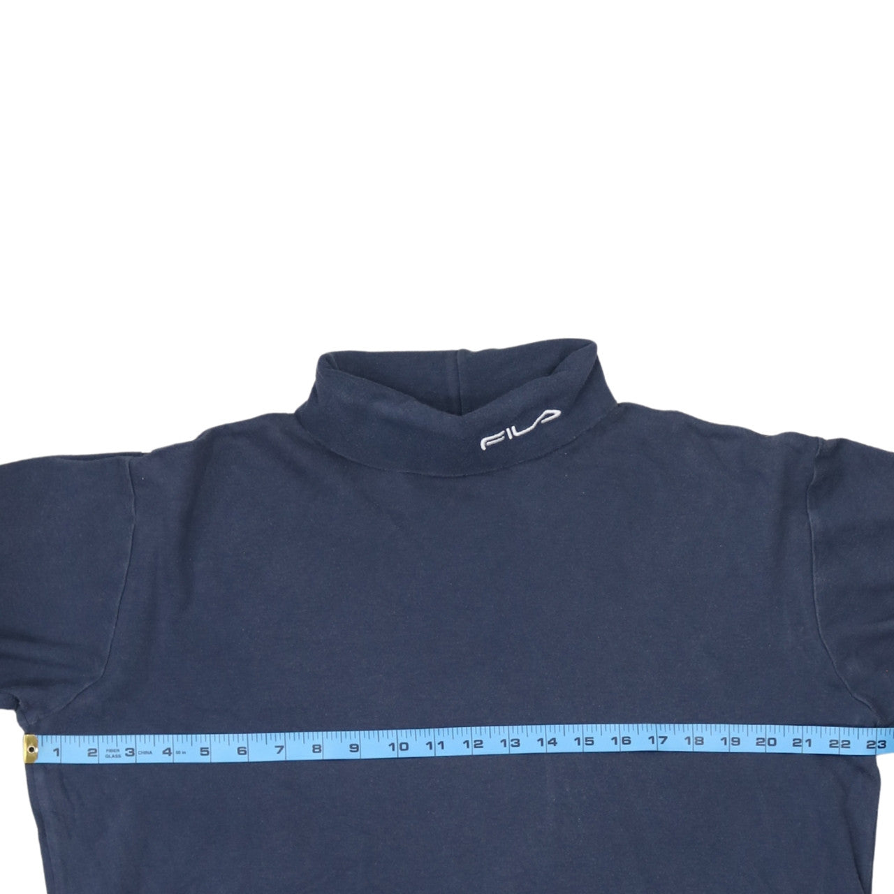 Fila Men's Blue Cotton Mock Neck Pullover Sweatshirt XL