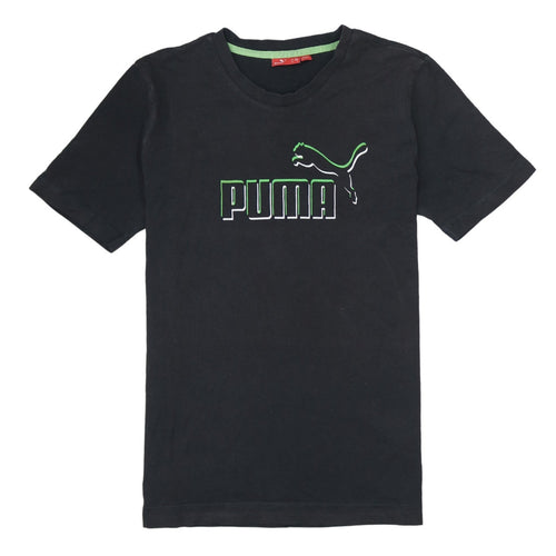 Puma Men’s Black Short Sleeve Crew Neck Graphic Sports T-Shirt Size S