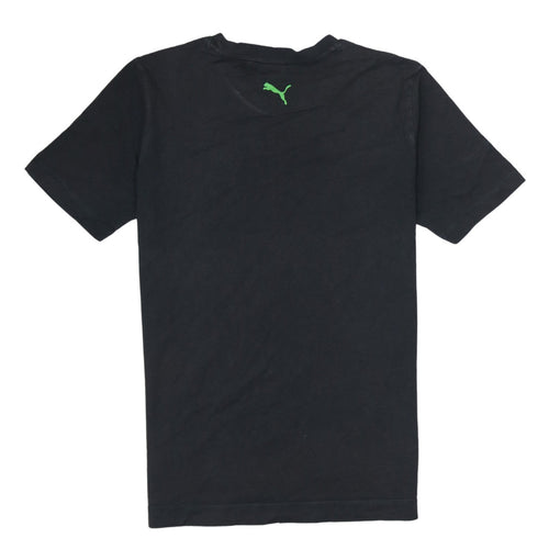 Puma Men’s Black Short Sleeve Crew Neck Graphic Sports T-Shirt Size S