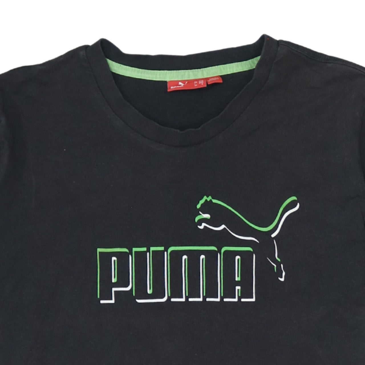 Puma Men’s Black Short Sleeve Crew Neck Graphic Sports T-Shirt Size S