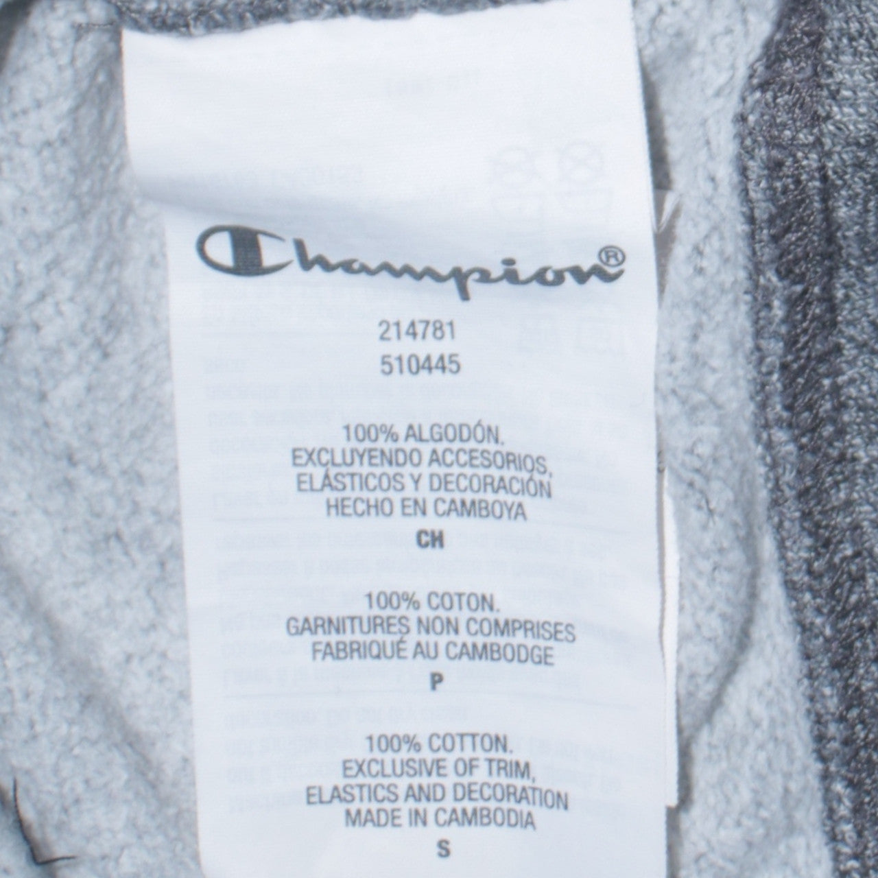 Champion Men's Grey Small Regular Fit Pullover Sweatshirt