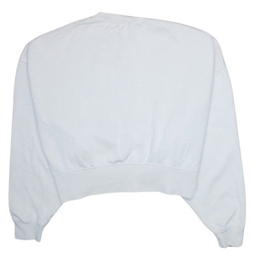Nike Women Beige XS Pullover Crew Neck Sweatshirt Cotton Blend
