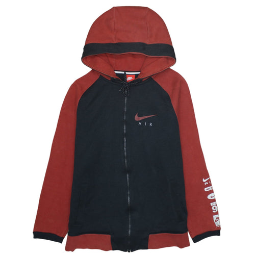 Nike Men’s Black Red Air Full Zip Hoodie Size S Sportswear