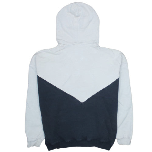 Adidas Women’s Beige & Navy Colourblock Hoodie Size 8 Full Zip Cotton Blend