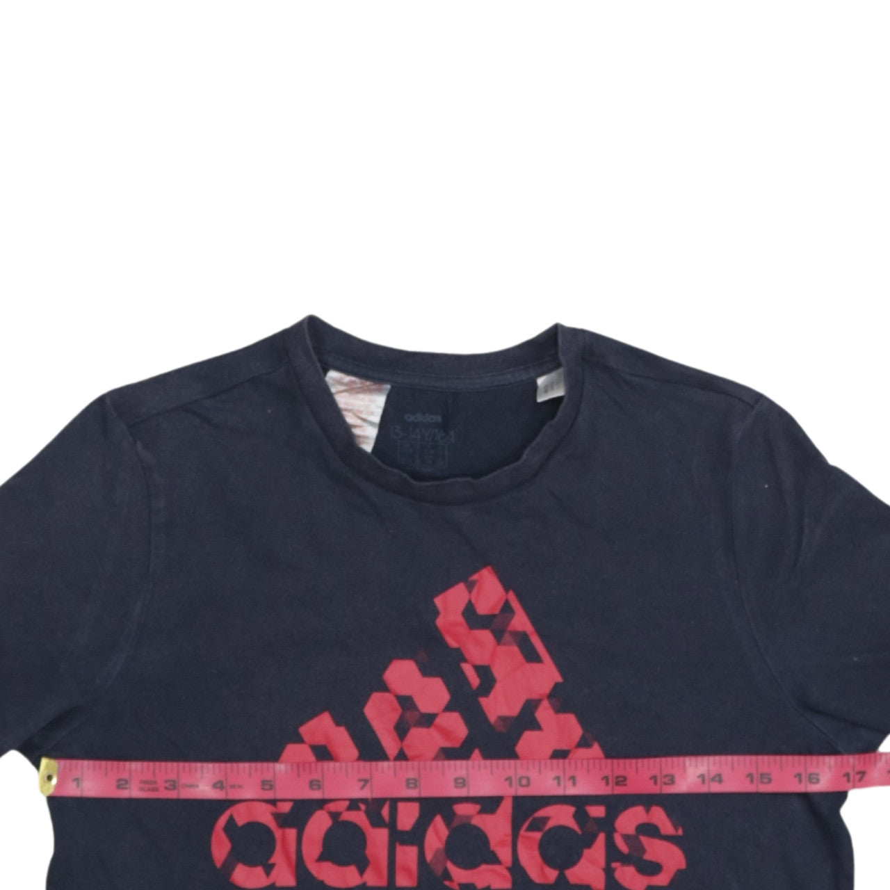 Adidas Boys Blue Graphic Logo T-Shirt 13-14 Years Sports Tee