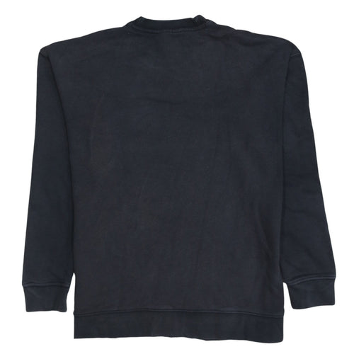 Adidas Women Black Crew Neck Pullover Sweatshirt Size 14