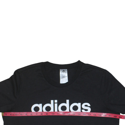 Adidas Womens Black XL Sweatshirt Crew Neck Logo Pullover
