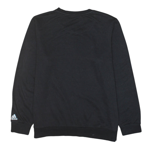 Adidas Womens Black XL Sweatshirt Crew Neck Logo Pullover