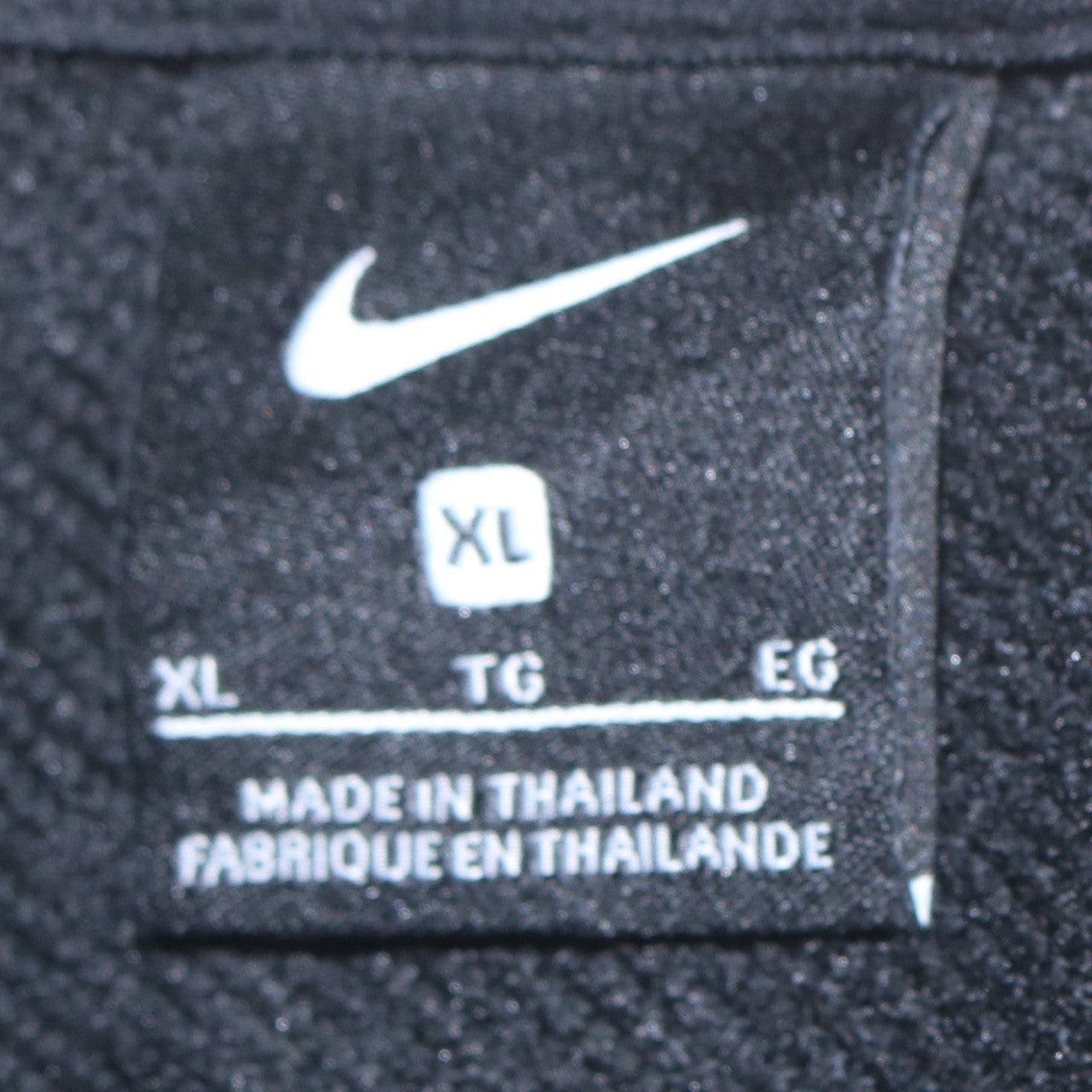 Nike Womens Black XL Pullover Sweatshirt with Logo Crew Neck